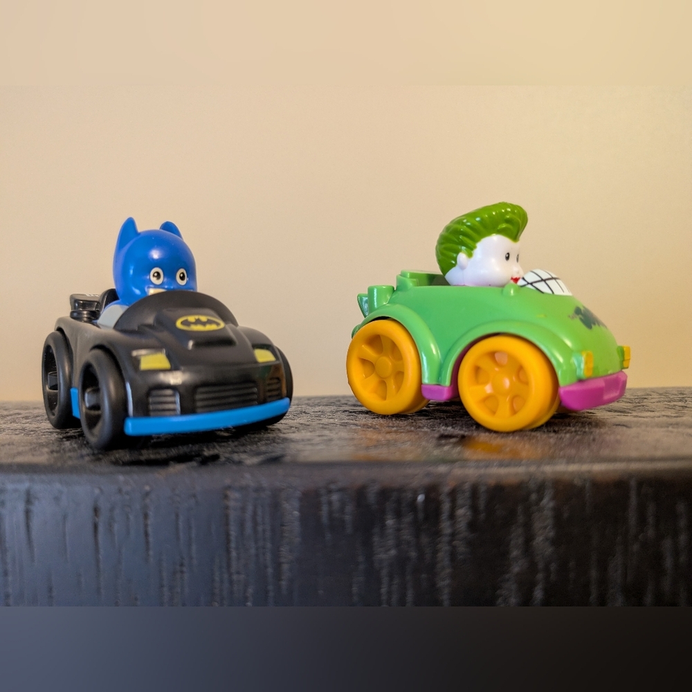 Batman and Joker toy cars